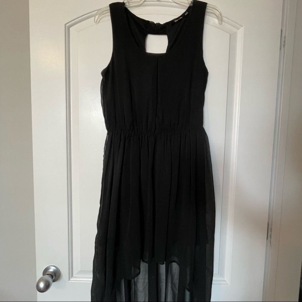Doe & Rae Black High/Low Dress (M)